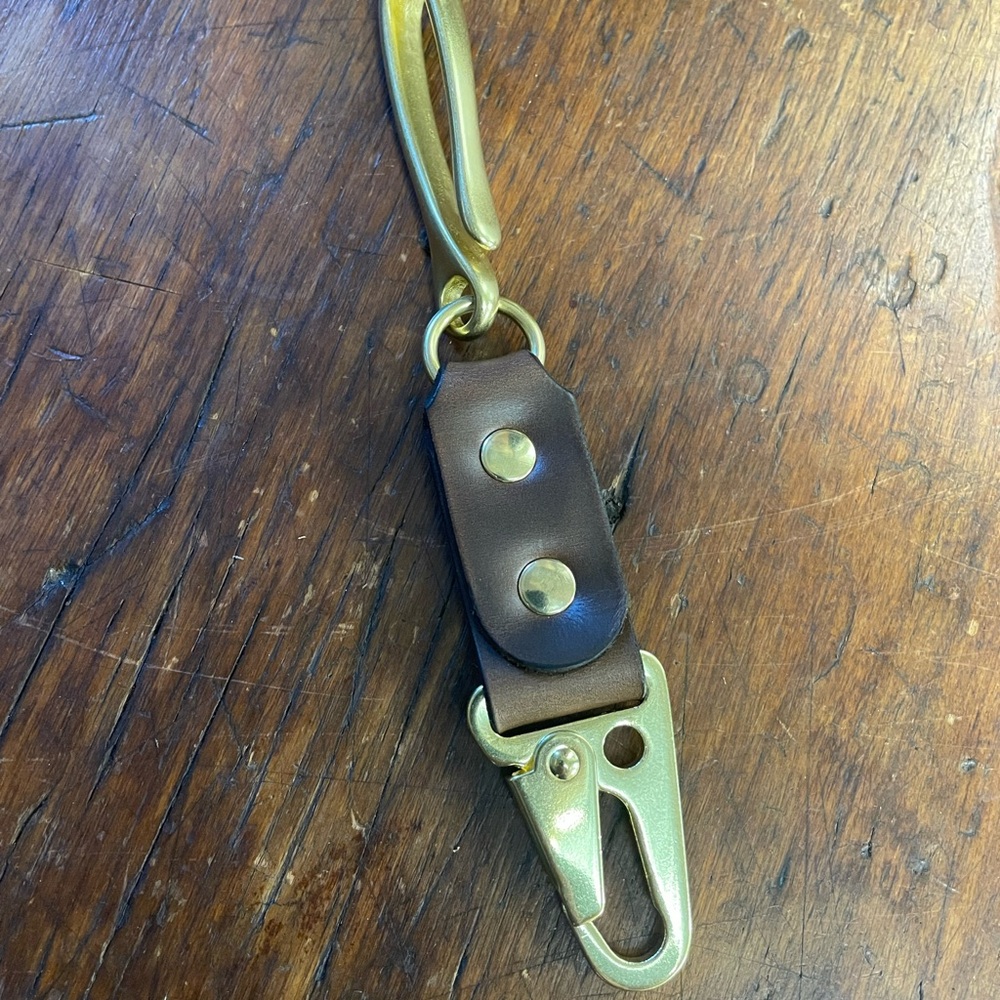 Leather key chain